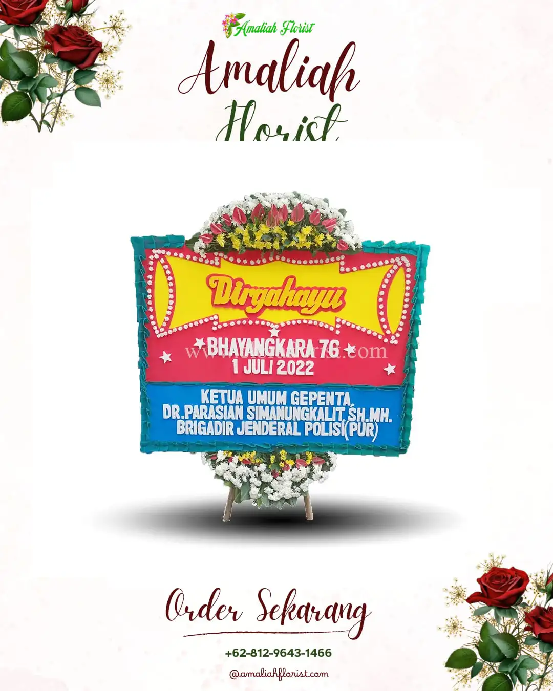 Papan Bunga HUT Ulang Tahun Panggih